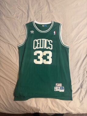 adidas Green Boston Celtics #33 Basketball Jersey